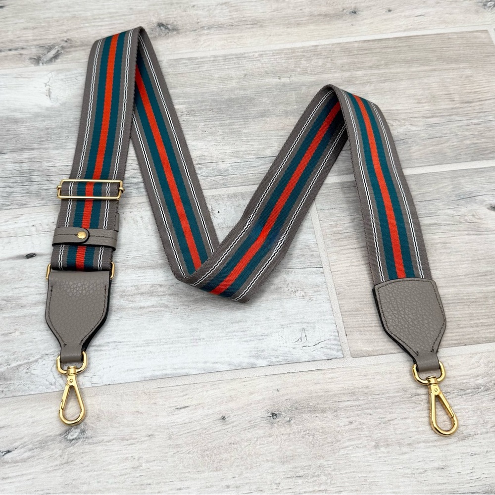 Prada Argilla Striped Adjustable Shoulder Strap